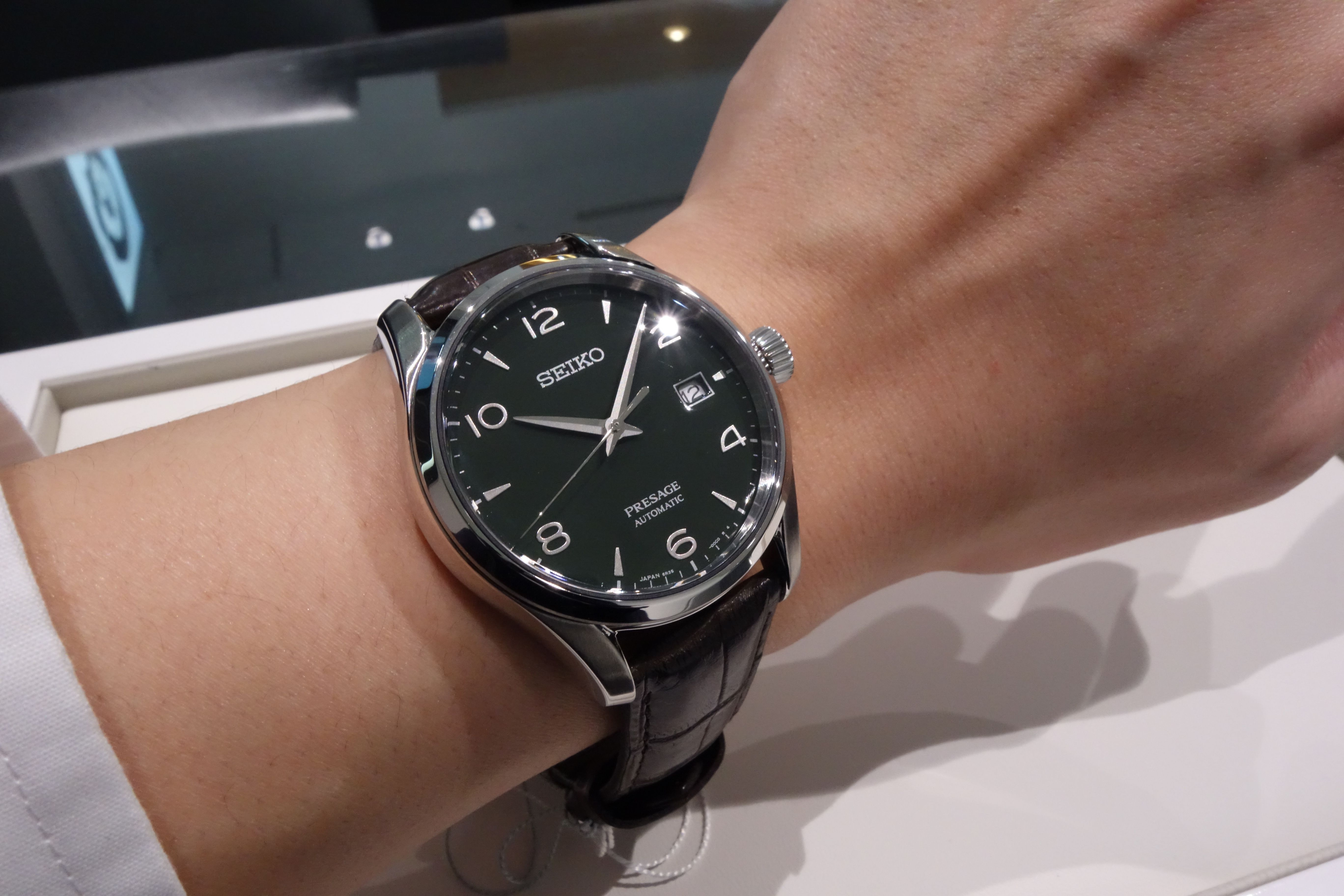 SEIKO PRESAGE SARX063 緑琺瑯 腕時計 NEEL 横浜 ランドマークプラザ