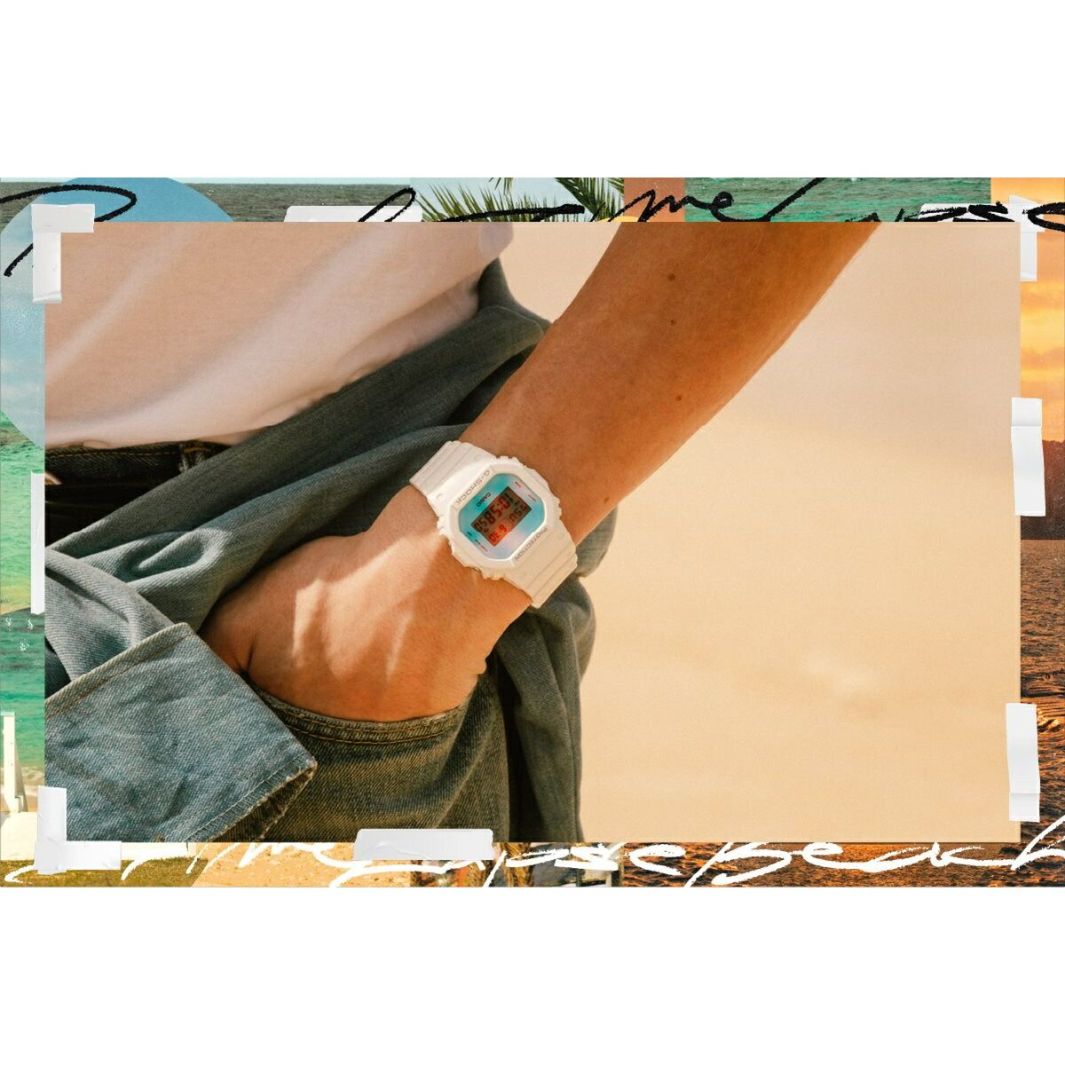 新品 G-SHOCK DW-5600TL-7JF DW5600TL-7 | Summer Style White G-SHOCK Watch | Casio G-SHOCK